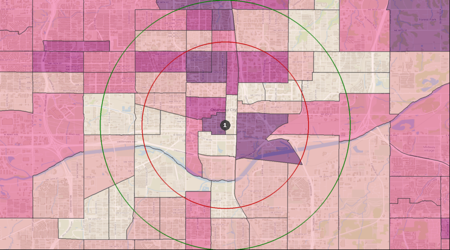 Oklahoma City, Oklahoma - Lifestyle Behaviors – Household Entertainment/Recreation Average Expenditure